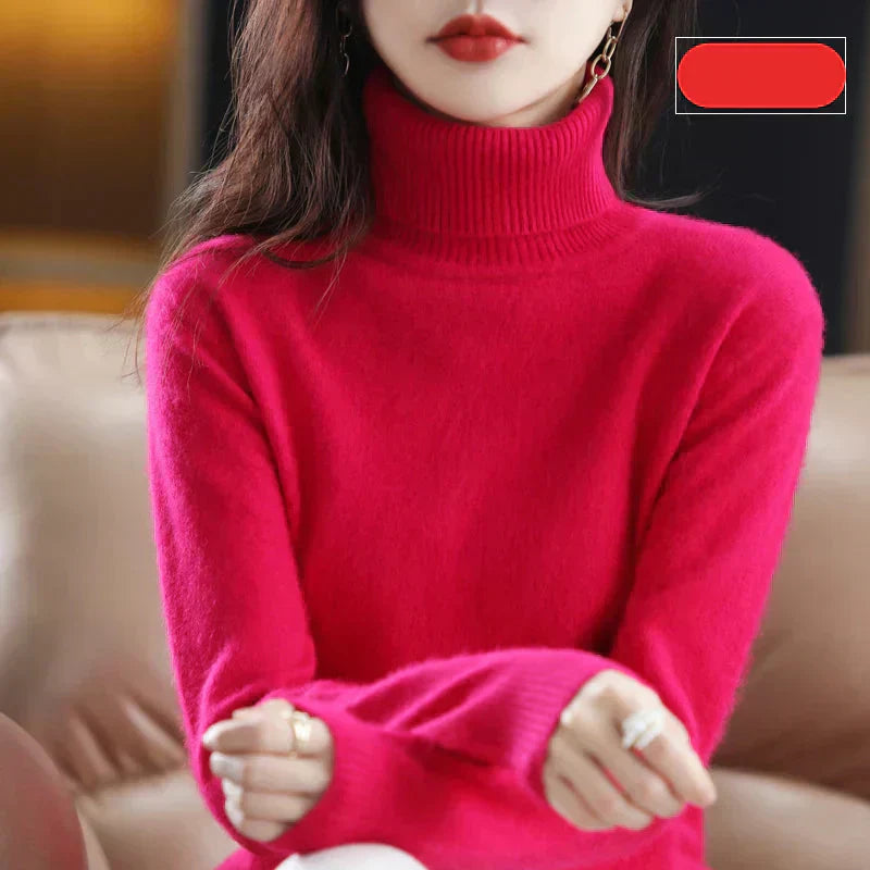 Maglione Nyorelle in 100% cashmere con collo alto per autunno e inverno | Lersk