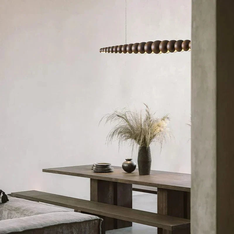 Arborcrest Wood Bead Chandelier | Lersk