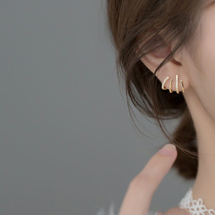Elara Earrings 4 In 1 Hoop Design For Bold Style Lovers | Lersk