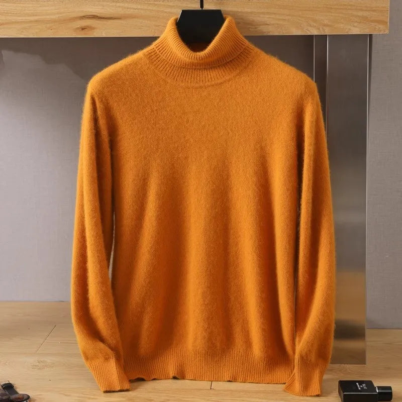 Aureo Japanisch gestrickter Kaschmirpullover für Herren 100% Kaschmir