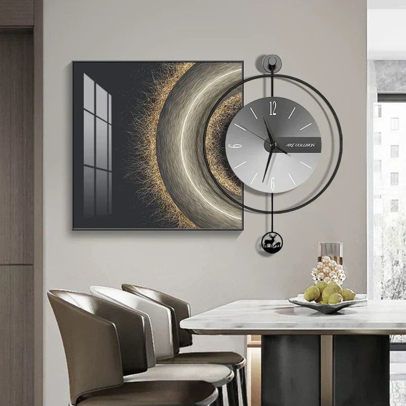 Luma Prism Wall Clock For Living Room, Silent Movement | Lersk