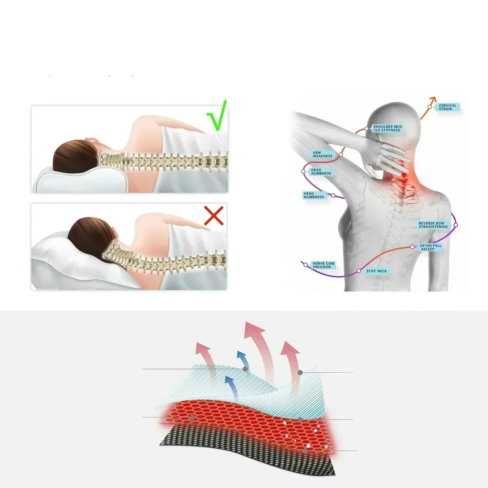 Vellora Premium Memory Foam Pillow with Integrated Speaker | Lersk