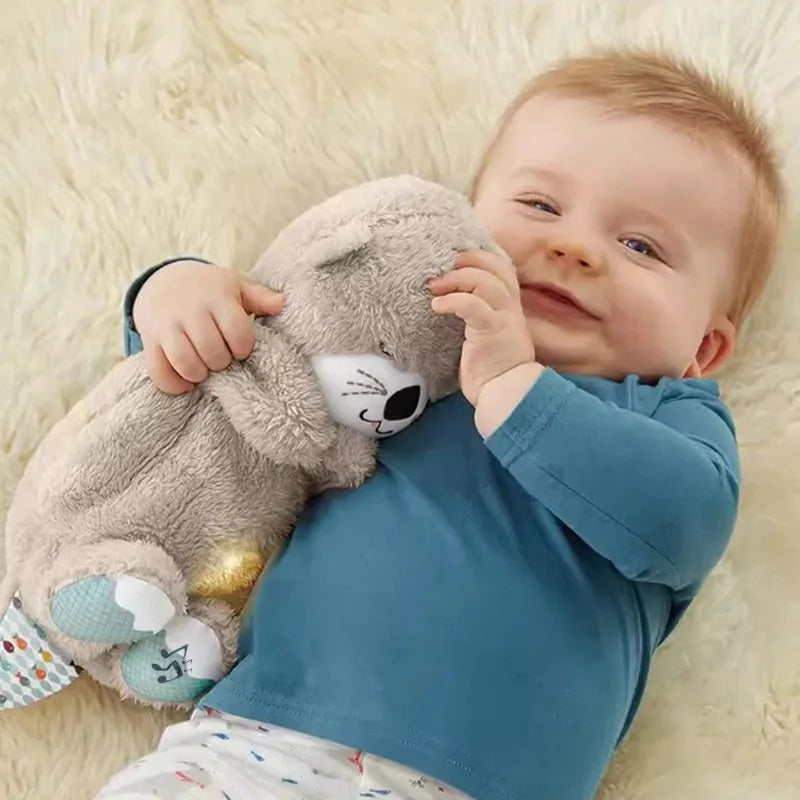 Baby Sleep Otter Plush Babies Calming Breathing Night Light | Lersk