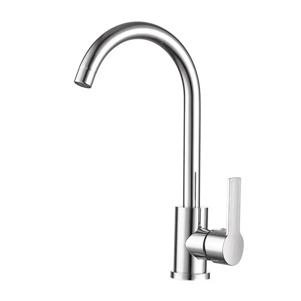 LumaFlow Chrome Single-Handle Kitchen Mixer Tap Fixture | Lersk