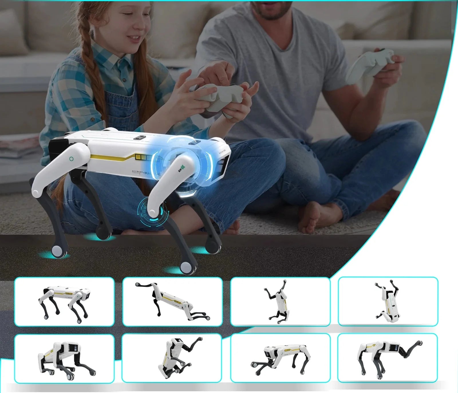 Perro Robot Programable con IA Inteligente – Control de Voz Interactivo y Remoto | Lersk