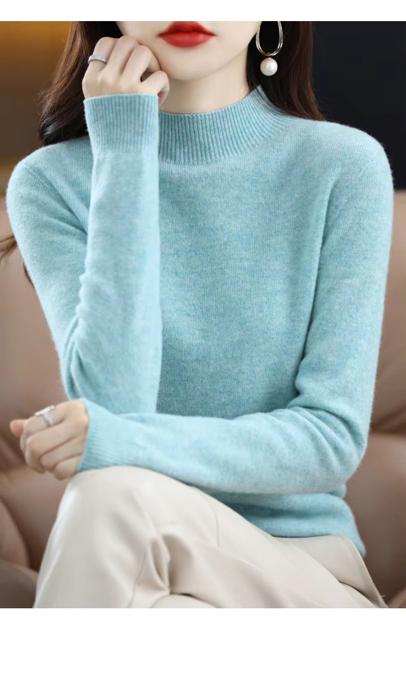 Maglione Donna Sarah in Lana Merino Vestibilità Slim Calore per Autunno e Inverno | Lersk