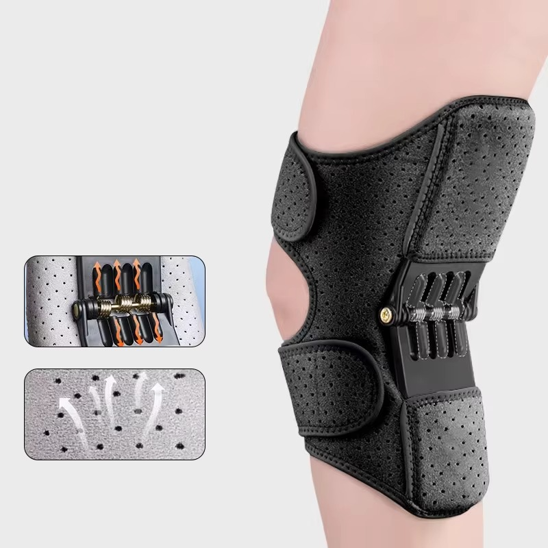 Verstellbare Kniebandage mit Power-Rebound-Federn für Gelenkentlastung und Stabilität | Lersk