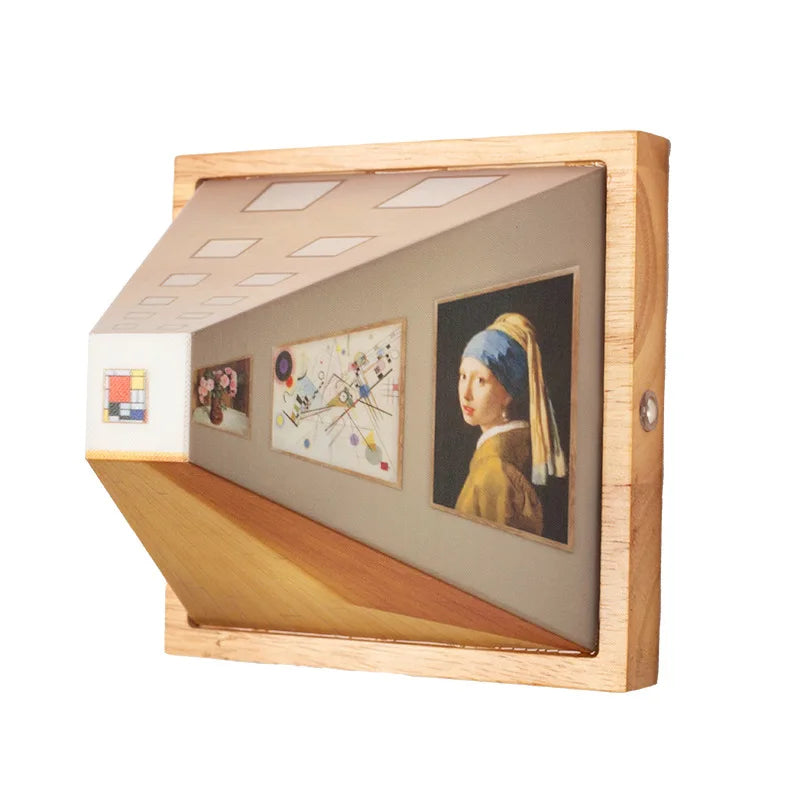 AstraLume 3D Optical Wall Light for Modern Living Rooms | Lersk