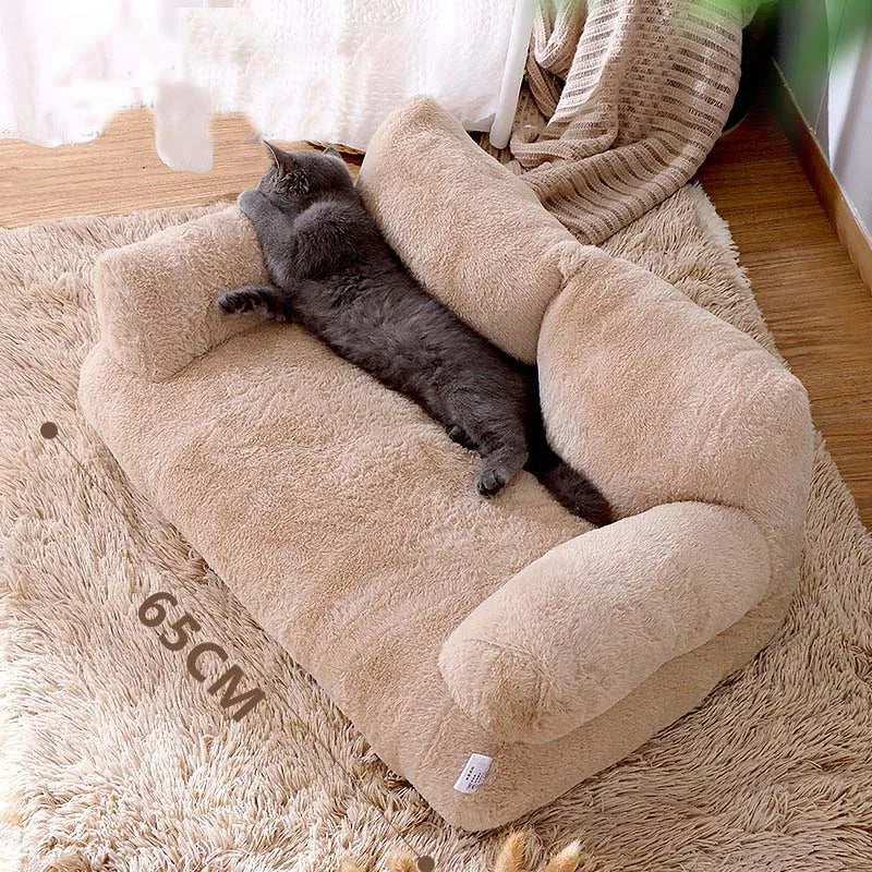 Pet Calming Sofa Bed With Raised Rim For Cats And Dogs Anxiety Relief | Lersk