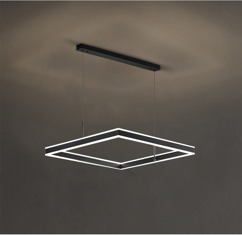 AstraLuxe Modern Square LED Chandelier for Living Room | Lersk