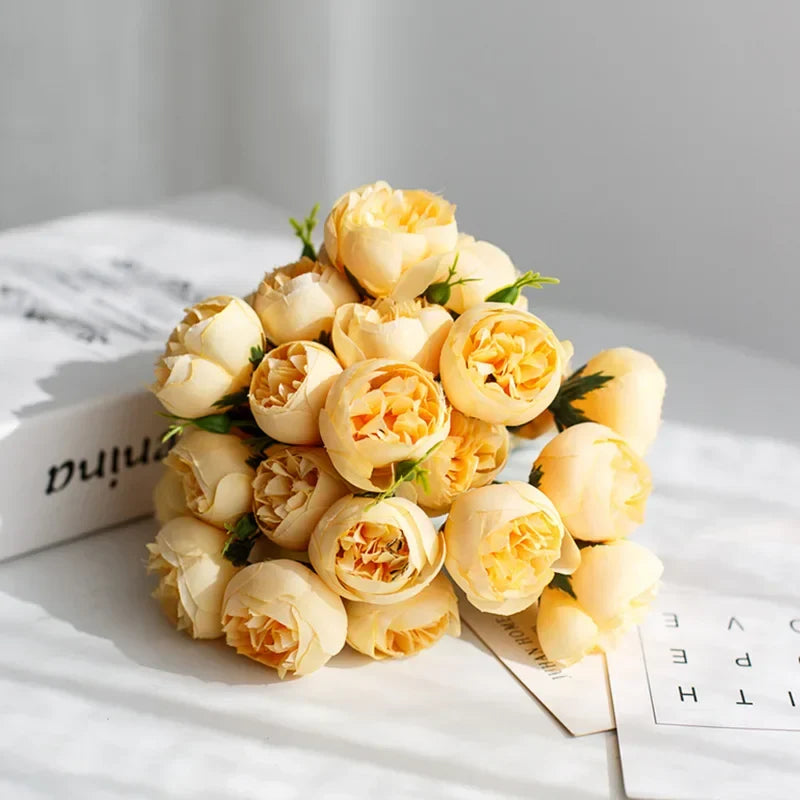 Bouquet Lyra Silk Peony com 27 Flores Realistas em Tons Românticos | Lersk