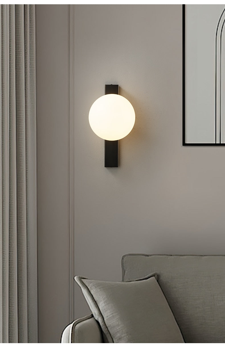 Applique da parete Aure Copper Circ LED per interni nordici | Lersk