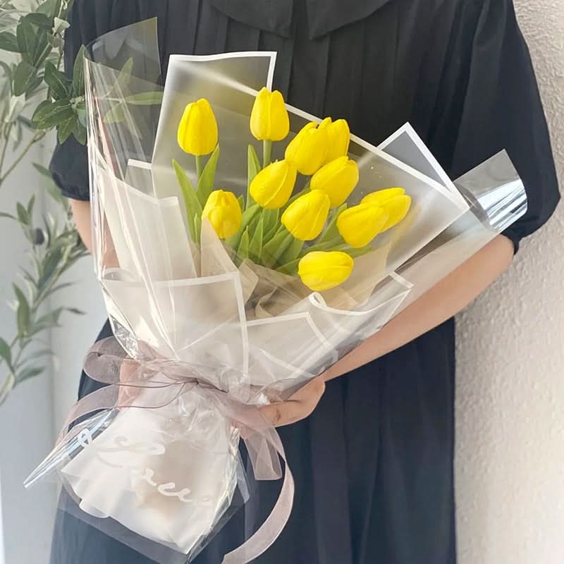 Umělá kytice tulipánů s realistickými květy pro domácí a eventovou dekoraci | Lersk