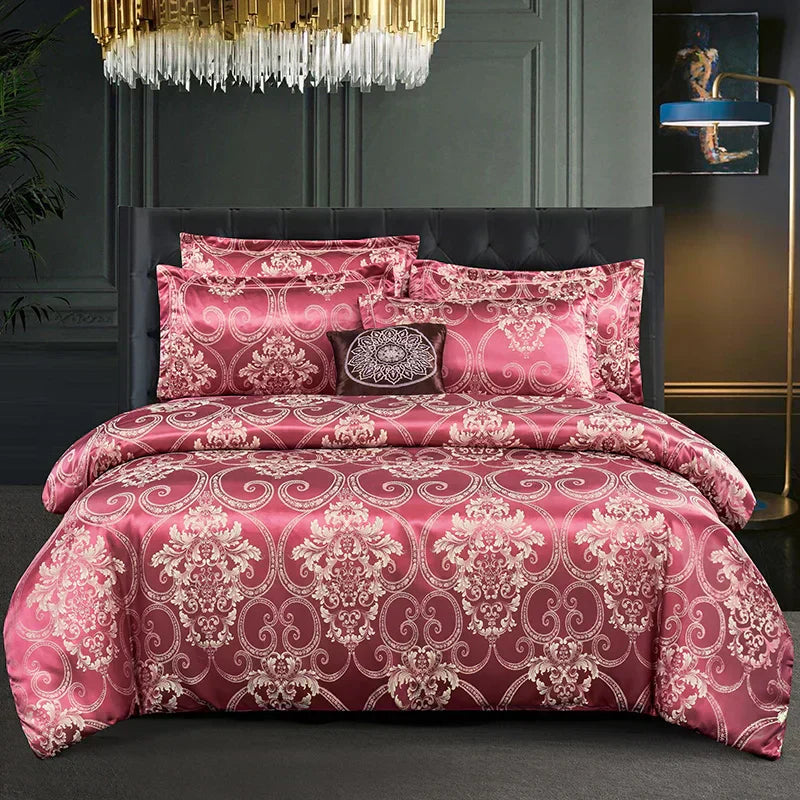 LunaCrest | Copripiumino Jacquard Confortevole | Lersk
