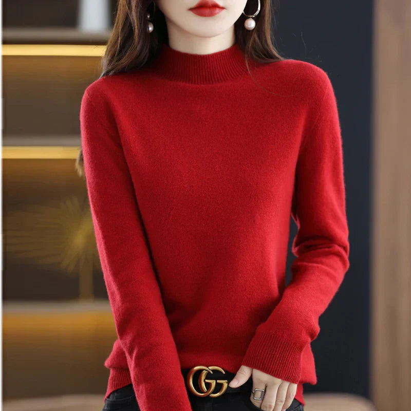 Maglione Donna Sarah in Lana Merino Vestibilità Slim Calore per Autunno e Inverno | Lersk