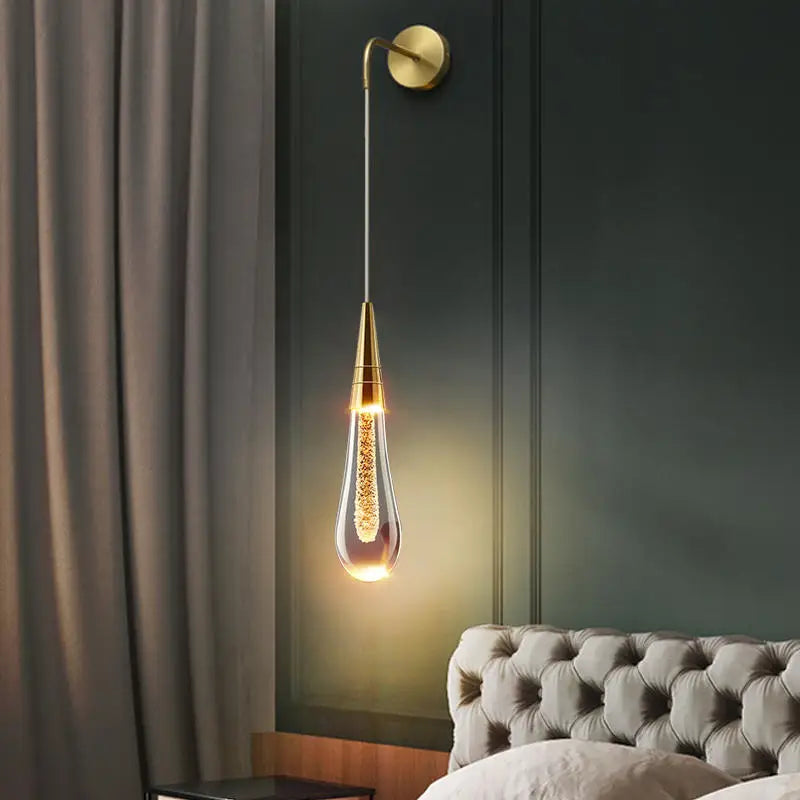 Lyra Crystal Drops nástěnné svítidlo | Nadčasové domácí světlo | Lersk