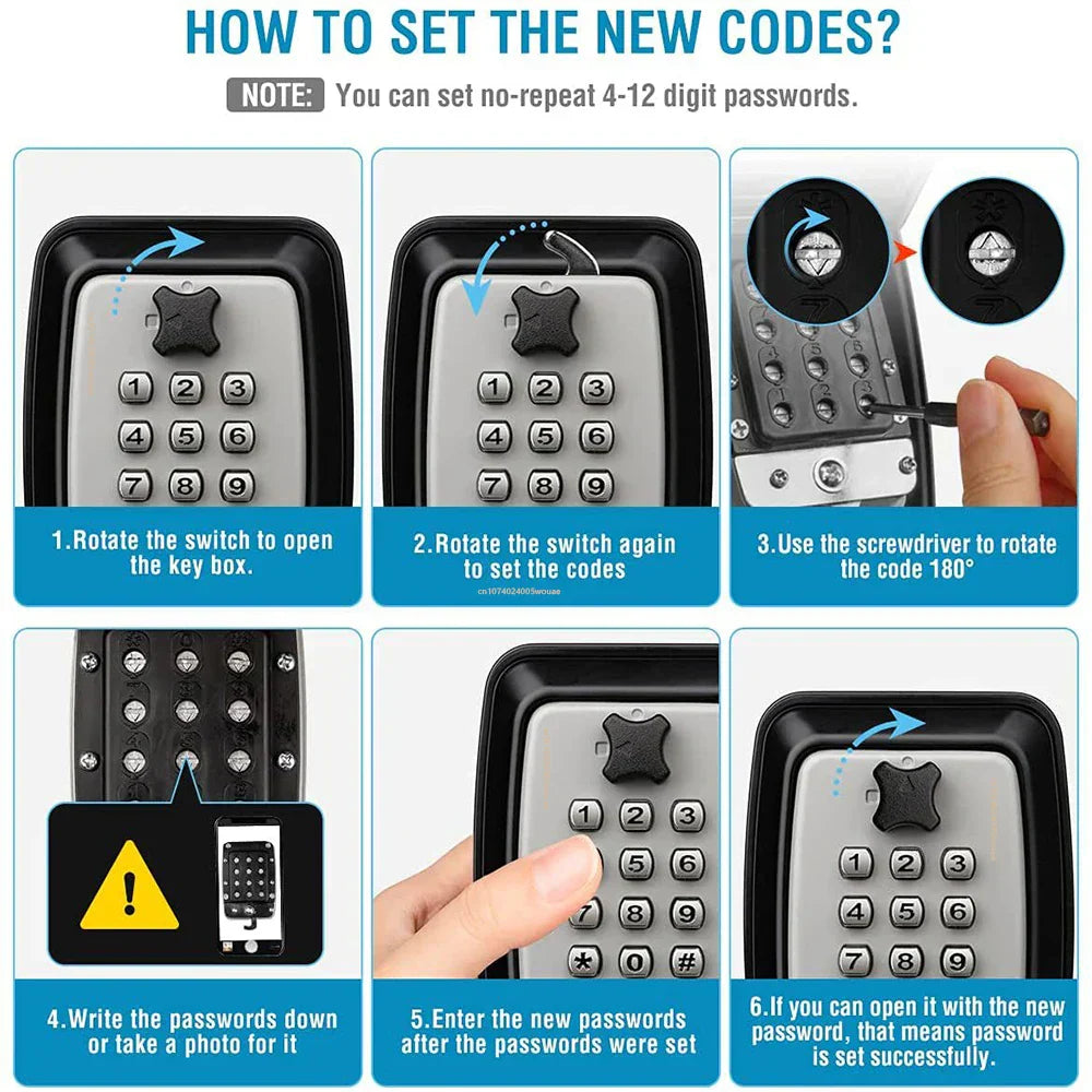 KeyGuard Scatola di Sicurezza Impermeabile da Parete per Uso Esterno | Lersk