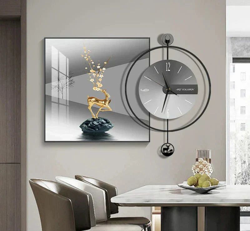 Luma Prism Wall Clock For Living Room, Silent Movement | Lersk
