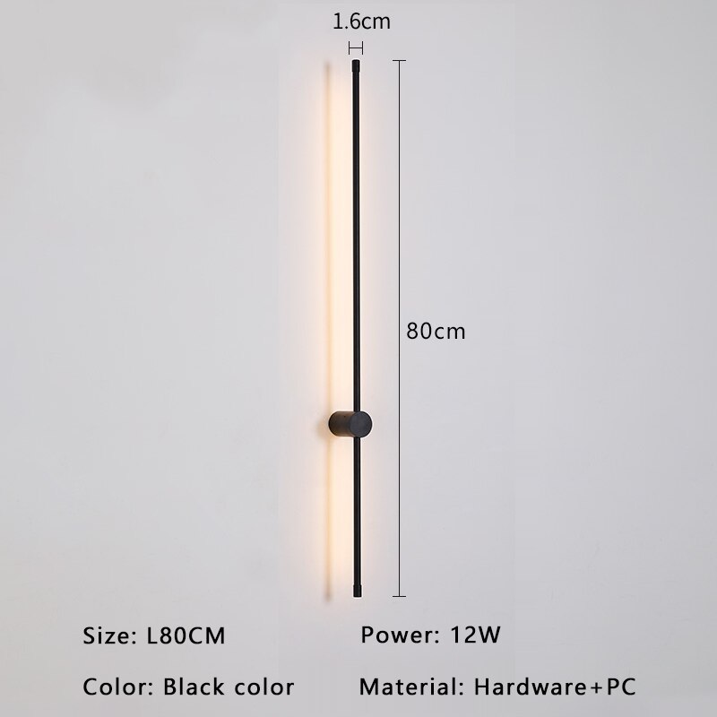 Luminex Neo Applique de Parede em Dourado Moderno e Preto LED | Lersk