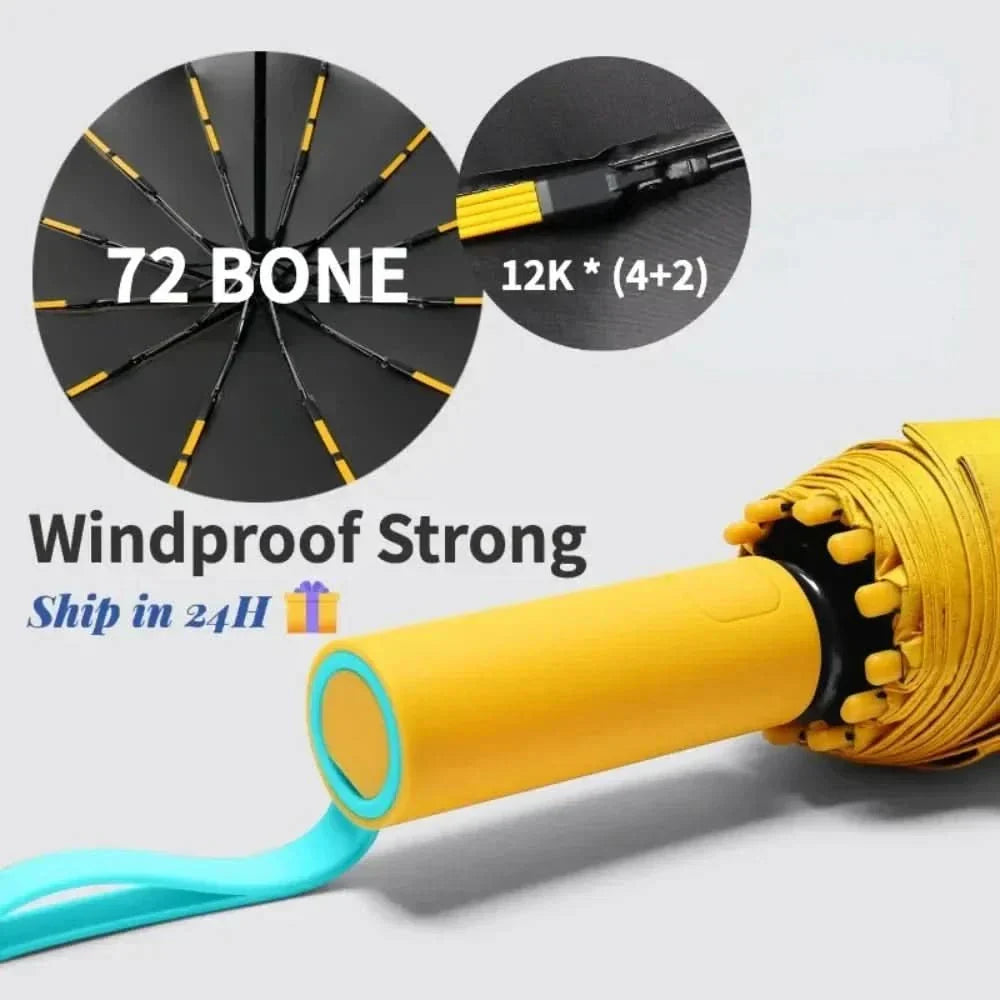 מטריית כיס חסינת רוח ומים WeatherGuard לשימוש יומיומי בכל מזג אוויר | Lersk