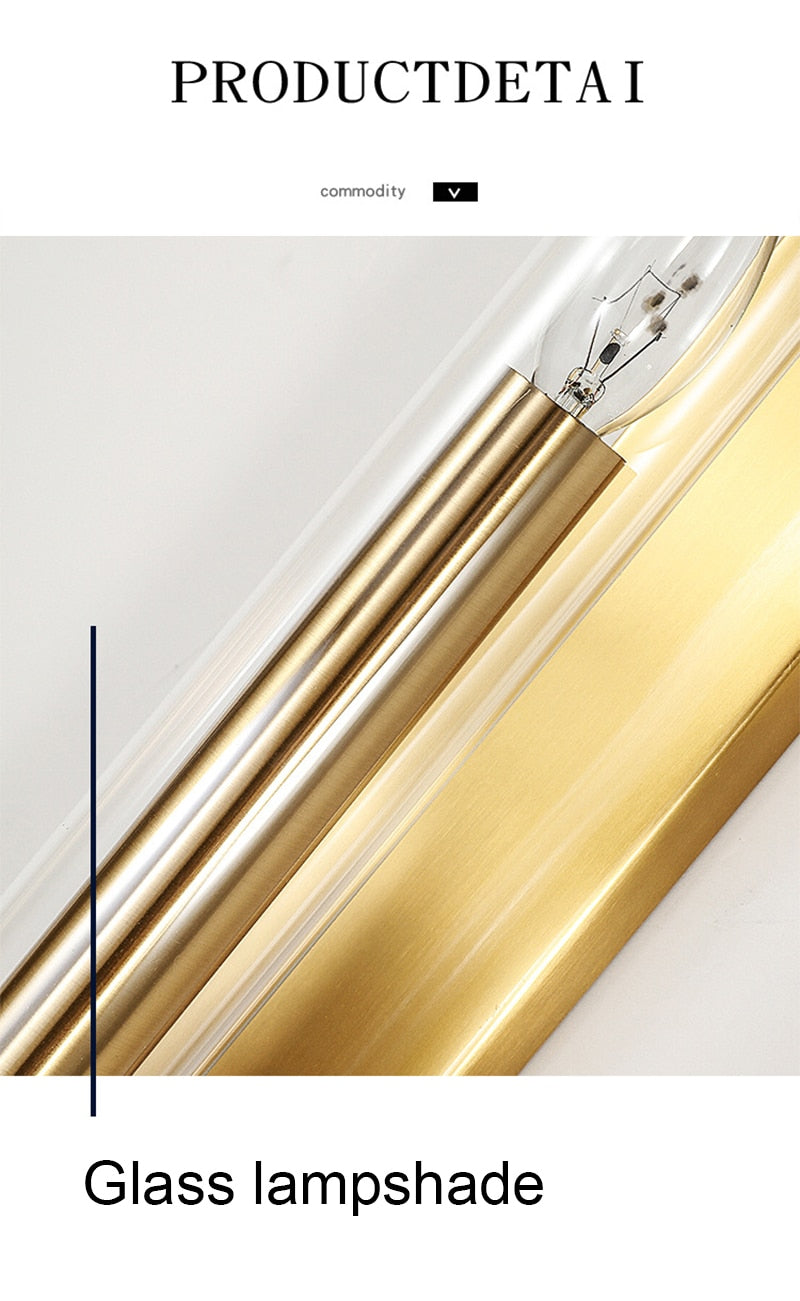 Aurelia Moderne LED Gold Wandlampe für Wohnzimmer | Lersk