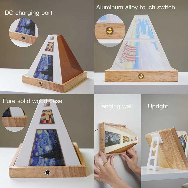 AstraLume 3D Optical Wall Light for Modern Living Rooms | Lersk