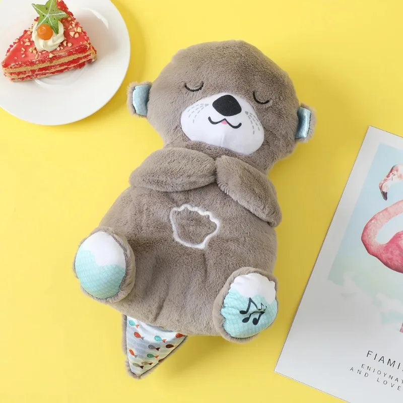 Baby Sleep Otter Plush Babies Calming Breathing Night Light | Lersk