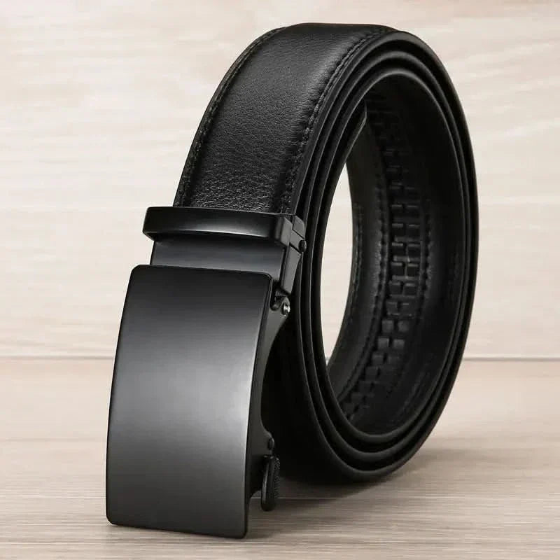 Cinturón de cuero PU para hombre con hebilla automática Cinturón de lujo premium para hombre Premium Luxury | Lersk