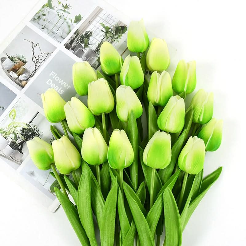 Umělá kytice tulipánů s realistickými květy pro domácí a eventovou dekoraci | Lersk