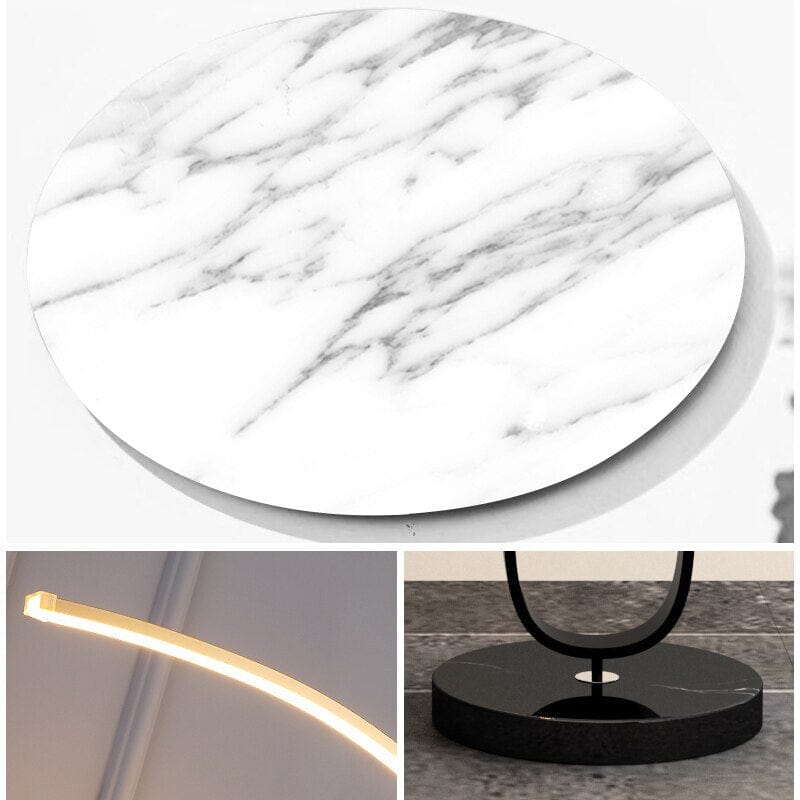 Brinley | Stojací lampa s mramorovým podnosem | Lersk