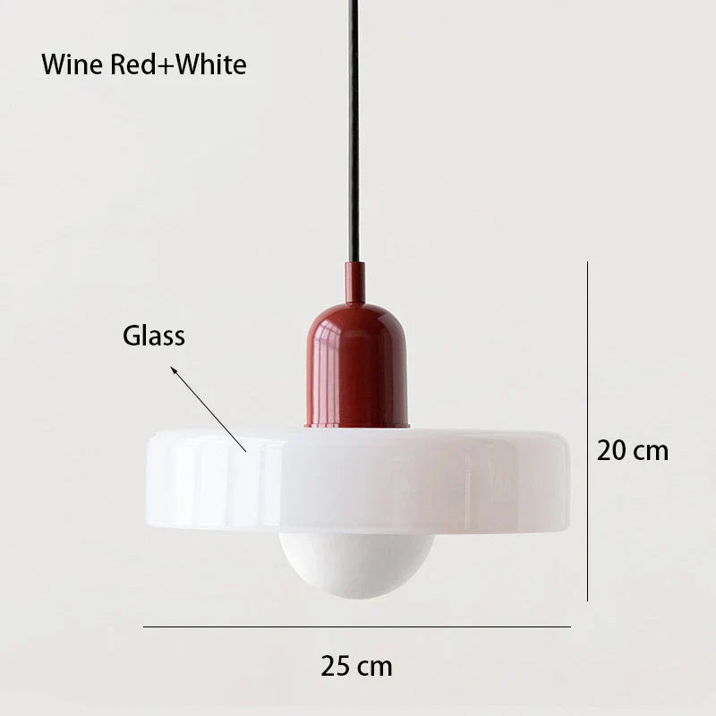 Nordic Retro Glass Chandelier Adjustable Height Dining Room | Lersk