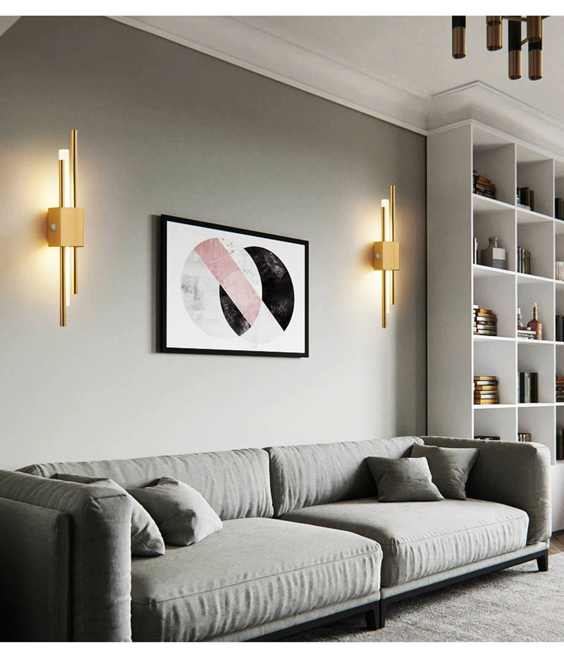 LED nástěnná lampa s nepravidelným uspořádáním, bezdrátová, dobíjecí přes USB, pro moderní domovy | Lersk