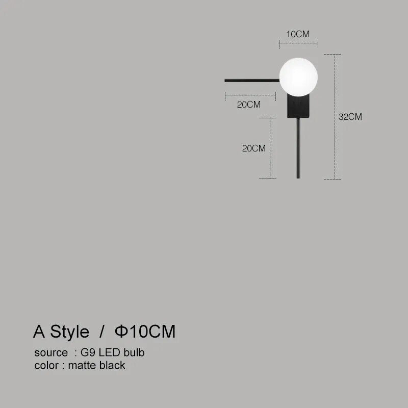 NovaShire Lumen Metal Modern Wall Lights LED Fixture | Lersk