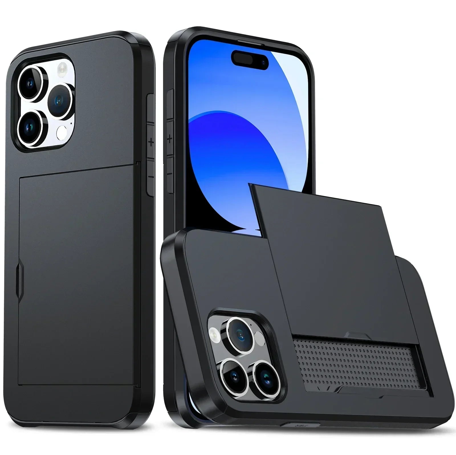 LuxShield iPhone Case With Card Holder, Slim Design, Card Storage, Protection And Style | Lersk