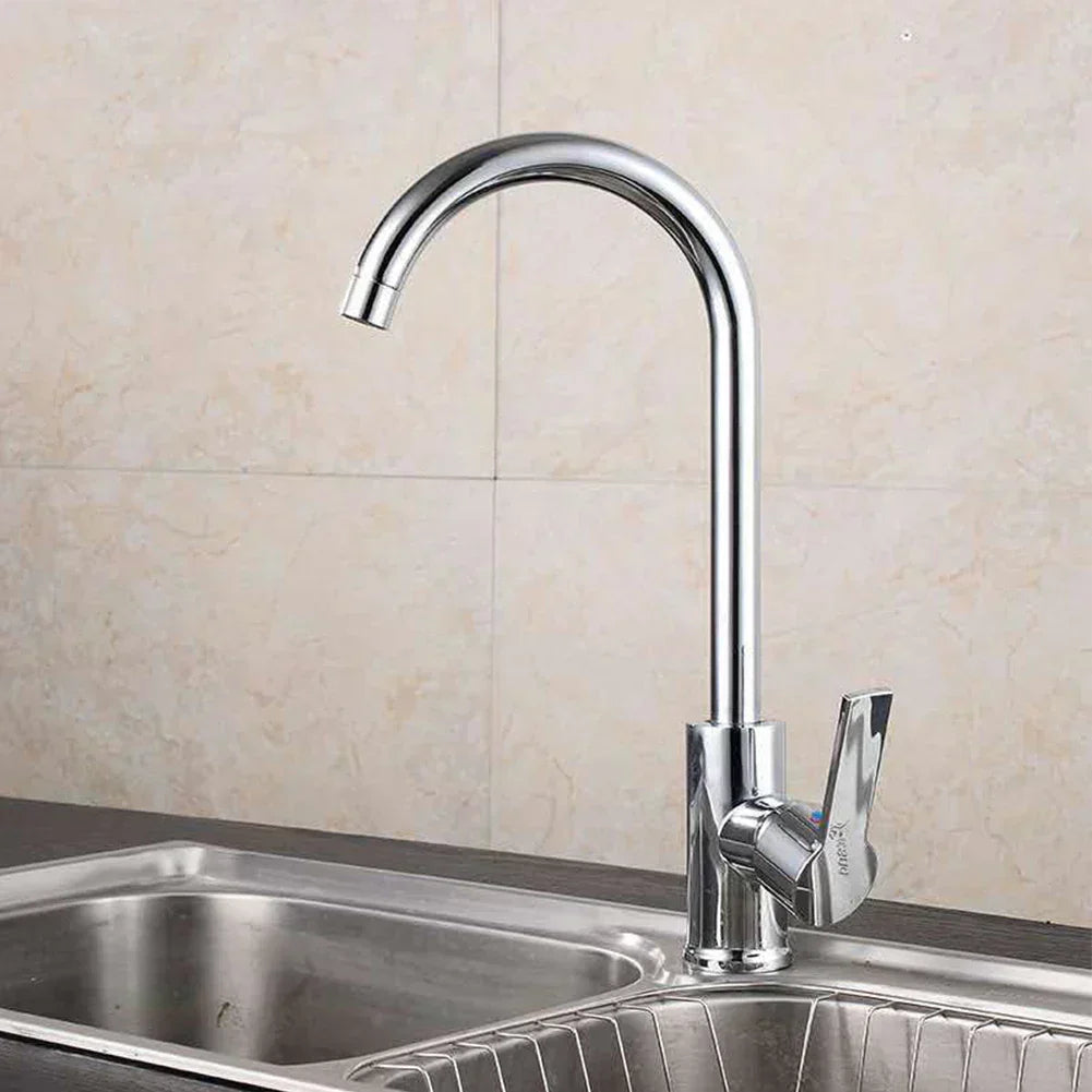 LumaFlow Chrome Single-Handle Kitchen Mixer Tap Fixture | Lersk