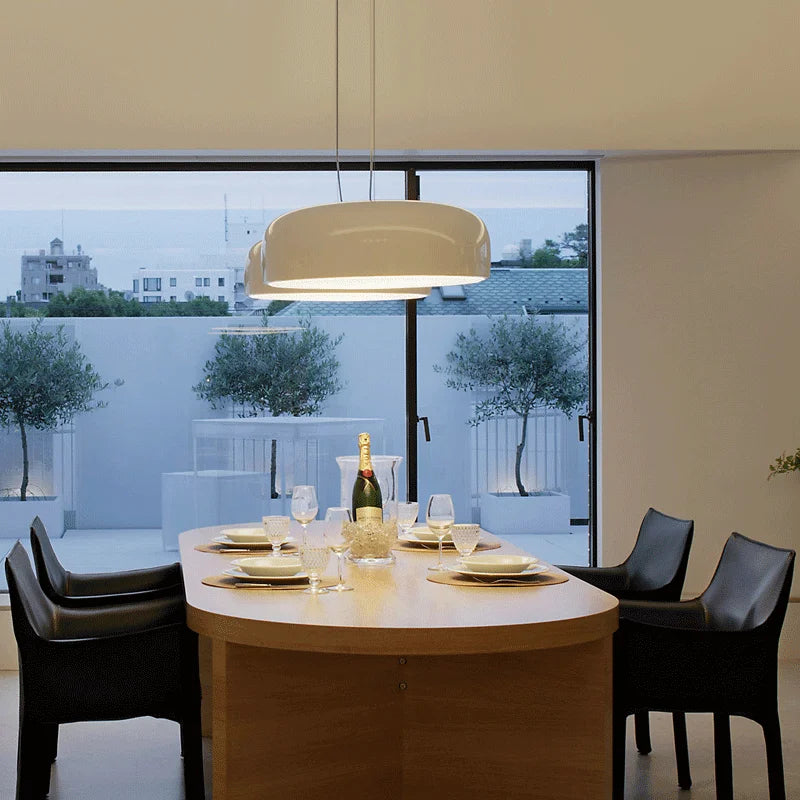 FjordLume Nordic Round Pendant Light Metal and Acrylic | Lersk