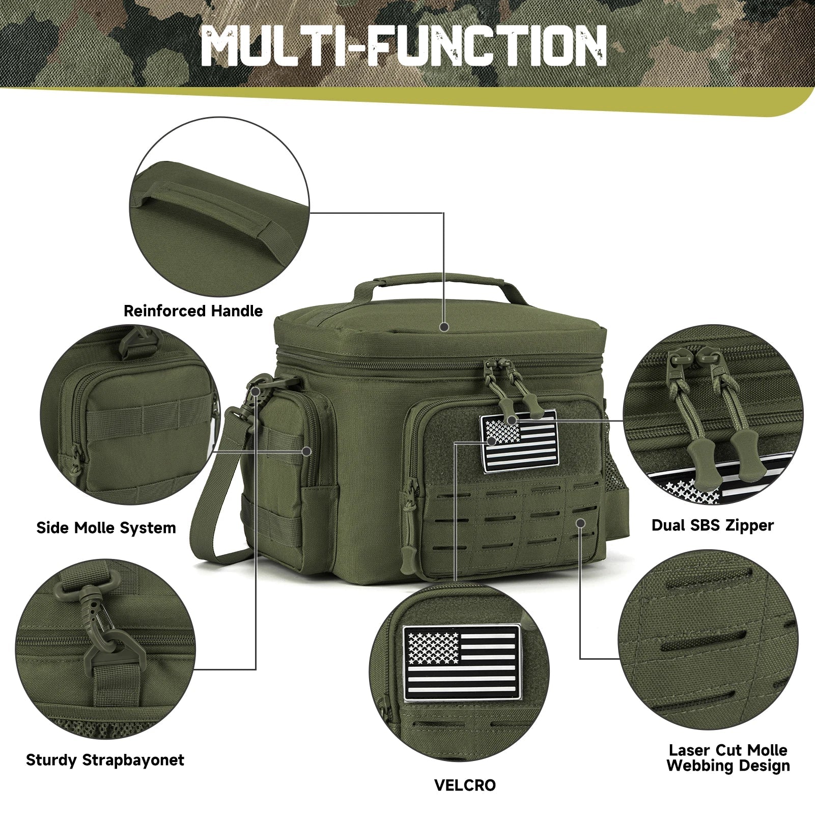 Trailforge Tactical Lunchbox für Herren, auslaufsicherer Kühler | Lersk