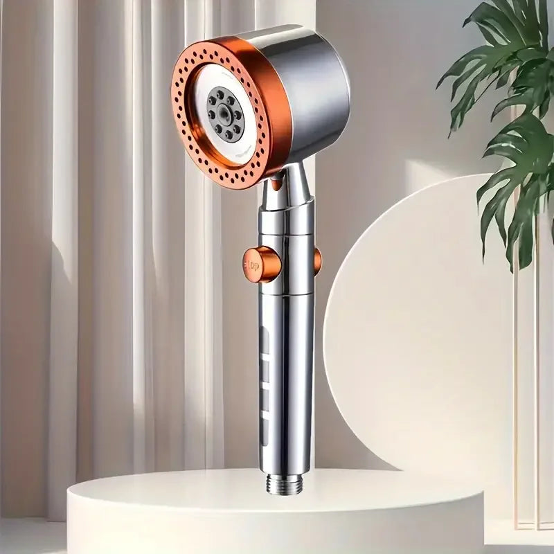 6-Mode Handheld Shower Head with Built-In Filter and One-Button Water Stop | Lersk