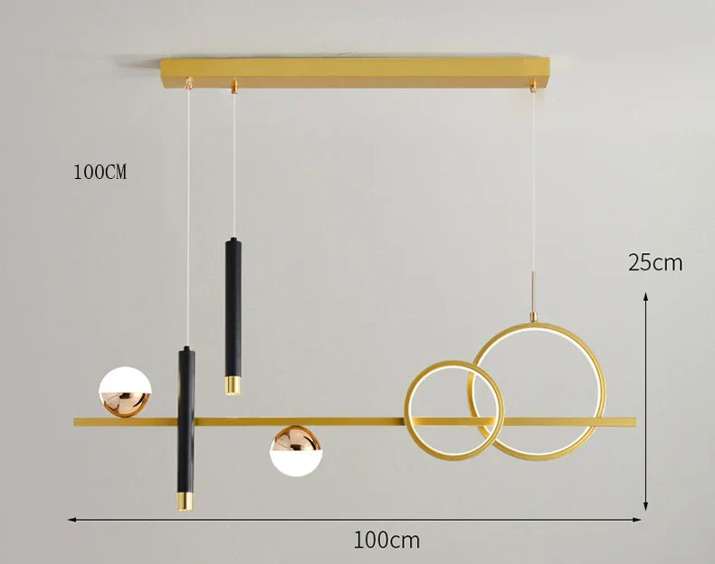 NovaLume Minimalist LED Pendant Lights with Remote Control | Lersk