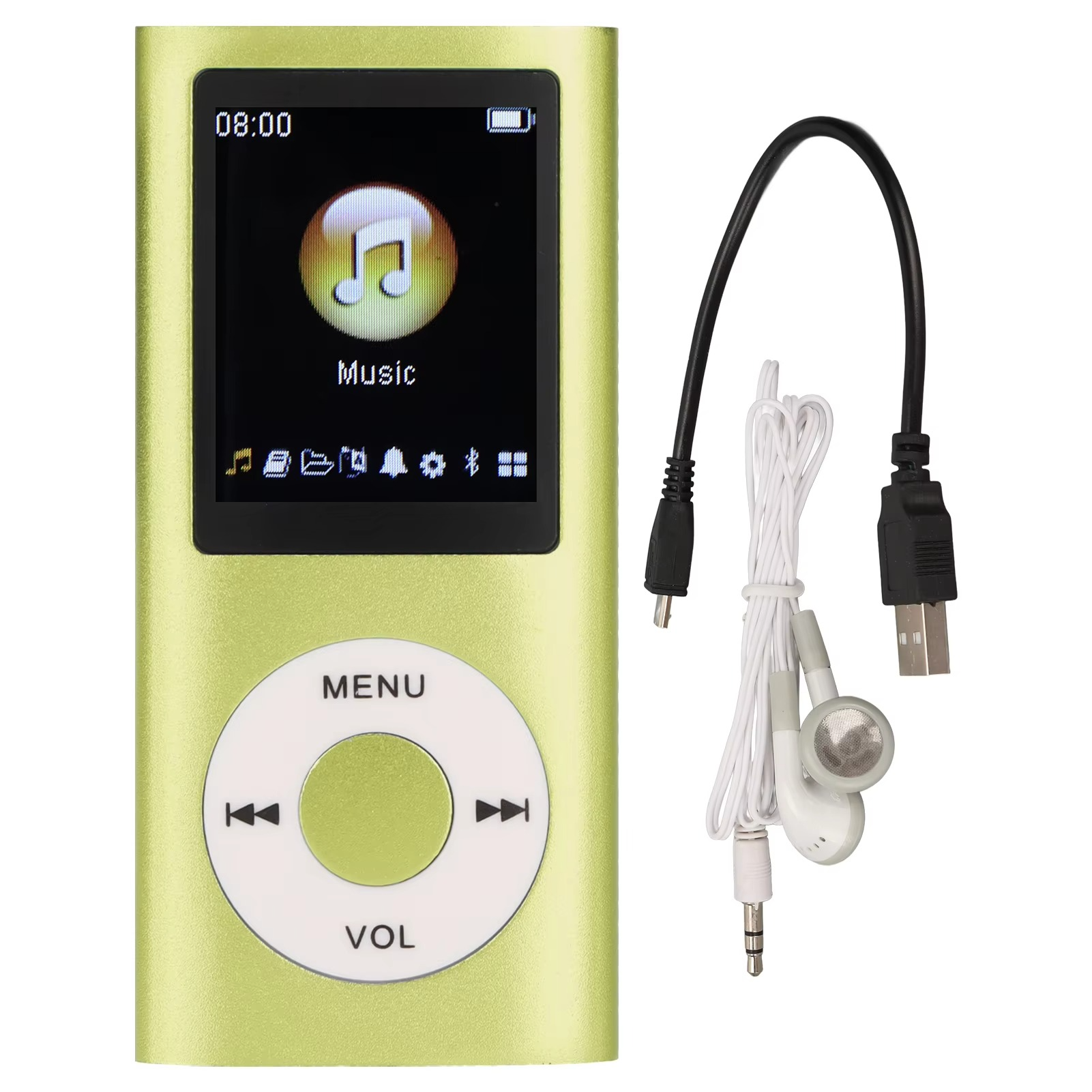 مشغل MP3 صغير الحجم بشاشة LCD عالية الدقة مقاس 1.8 بوصة للاستمتاع بالموسيقى أثناء التنقل يوميًا | Lersk