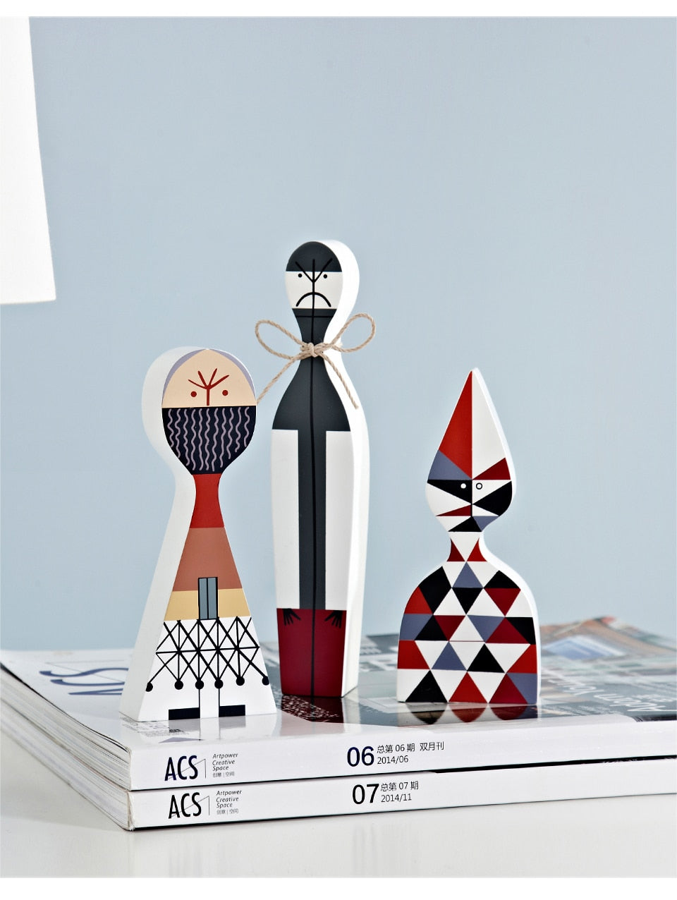 Figure in legno artigianali eleganti per esposizione domestica e collezione di decorazioni stagionali festive | Lersk