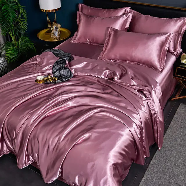 Velouria Satin Duvet Cover For Luxurious Sleep Comfort | Lersk
