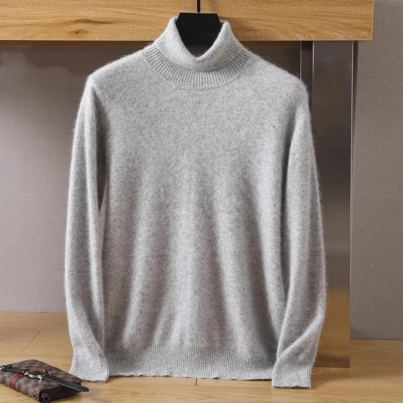 Aureo Japanisch gestrickter Kaschmirpullover für Herren 100% Kaschmir