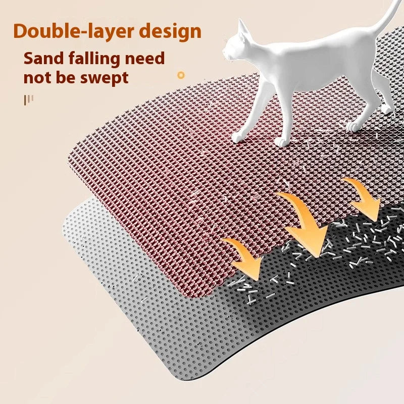 Ultra-Shield Double Layer Litter Mat — Heavy Duty Waterproof Pet Floor Protector | Lersk