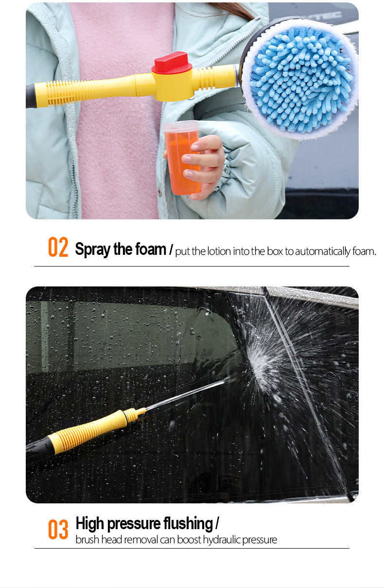 AeroSpin 360° Exterior Car Wash Brush For Deep Cleaning | Lersk