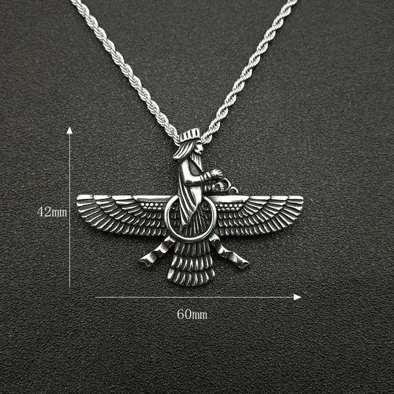 Zoroastrian Faravahar And Ahura Mazda Pendant Necklaces For Spiritual Heritage Jewelry Collection | Lersk