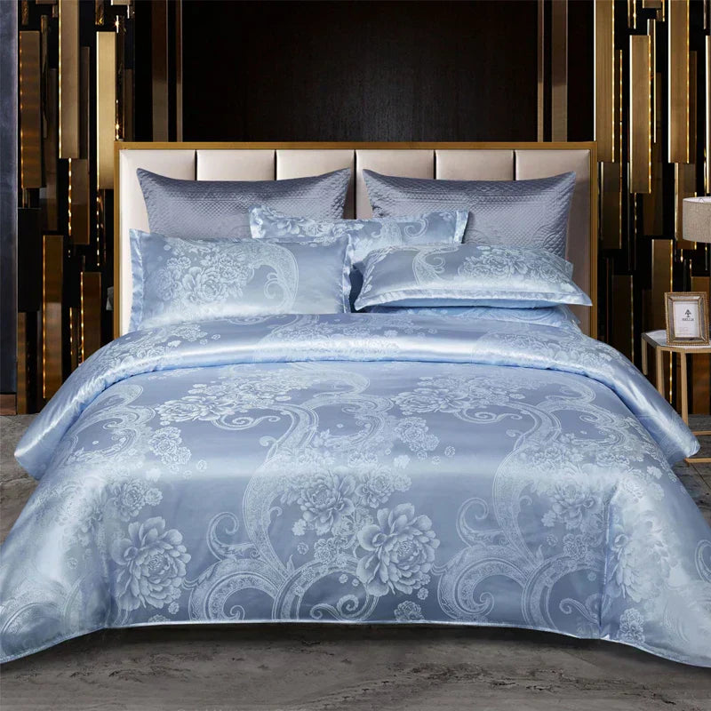 LunaCrest | Copripiumino Jacquard Confortevole | Lersk