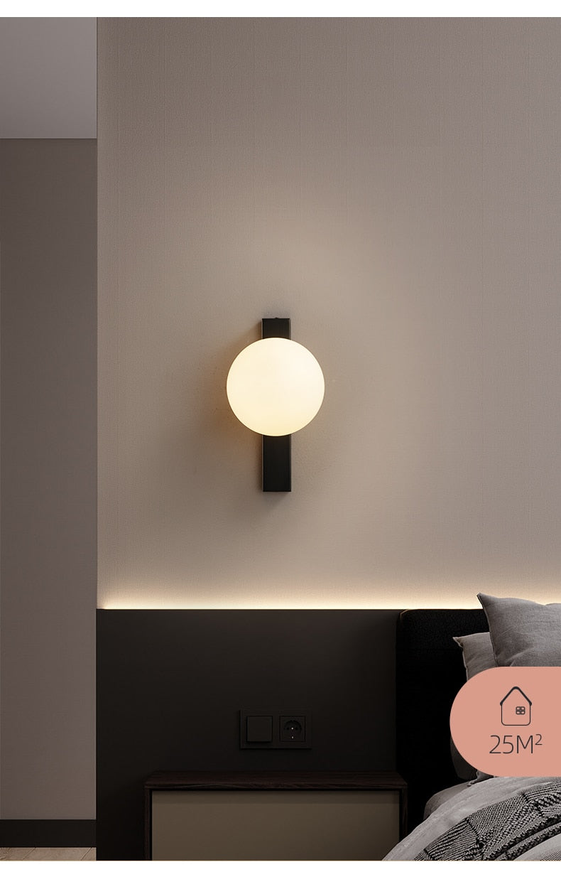 Applique da parete Aure Copper Circ LED per interni nordici | Lersk