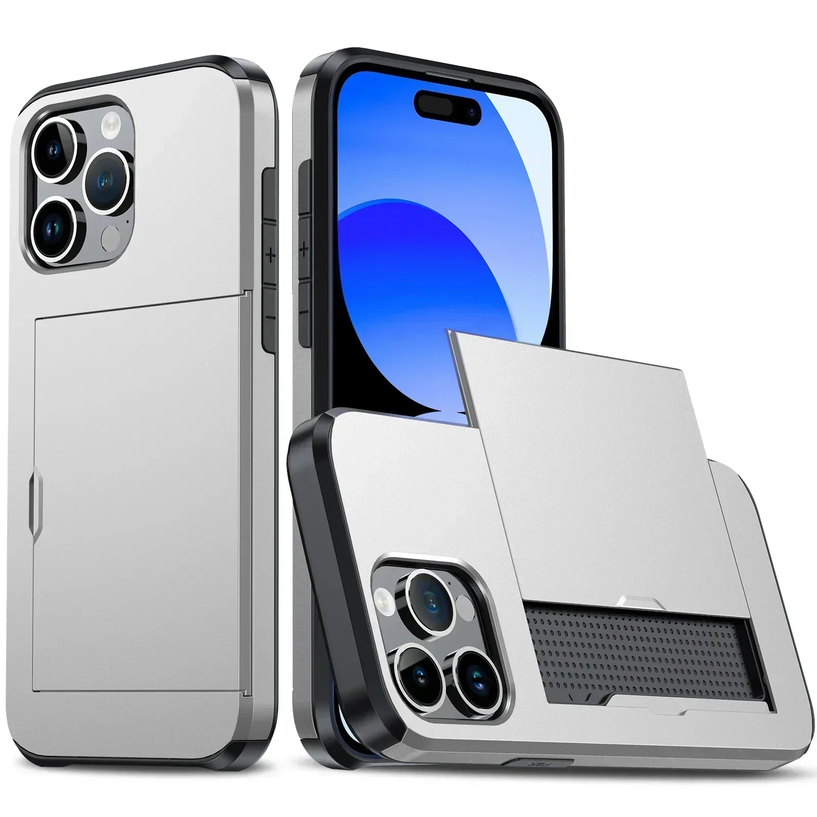LuxShield iPhone Case With Card Holder, Slim Design, Card Storage, Protection And Style | Lersk