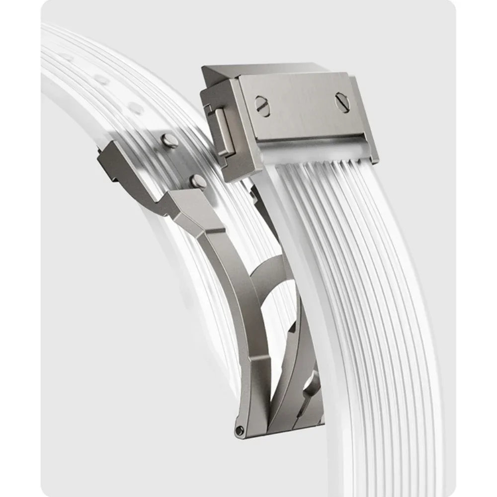 Przezroczysta silikonowa opaska LumaFlex do Apple Watch Everyday | Lersk